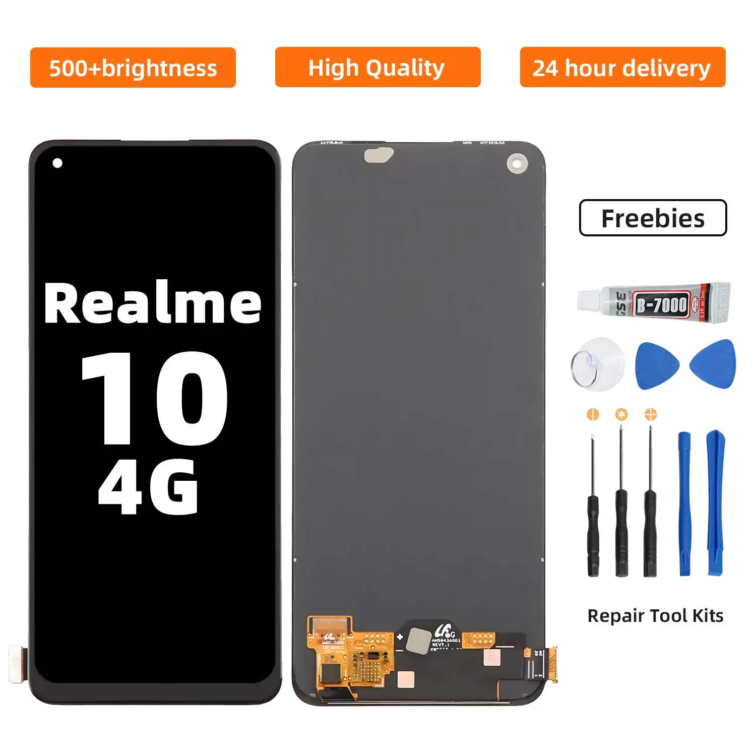 Perhimpunan Paparan Skrin Sentuh Digital LCD, Asal, Untuk OPPO Realme 10 4G, Penggantian dan Pemasangan, Telefon LCD, Telefon Pintar, Telefon Bimbit, Digunakan untuk Paparan LCD Phone