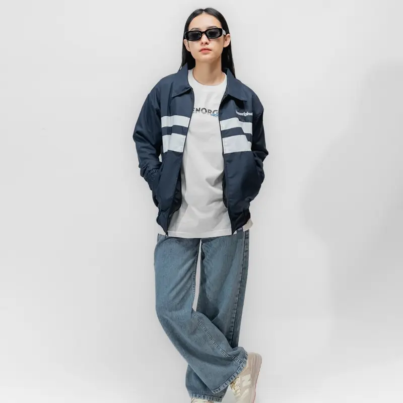 JEEN ORIGINAL - Tracksuit Jaket Casual Pria Wanita Parasut Keren Bomber Distro Tebal Hitam Sweater 2