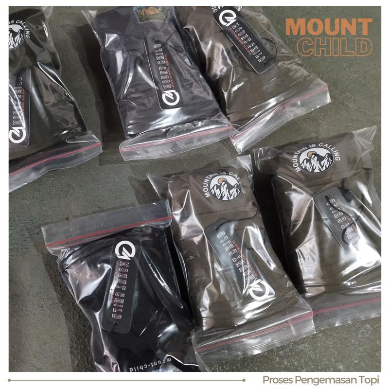 Topi Rimba Mancing Original Mounchild Apparel Logo Nganclom Kode 0012 Unisex Pria Wanita Outdoor Abu Abu 4