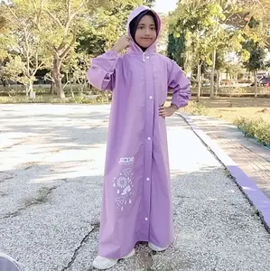 JAS HUJAN ANAK & REMAJA MODEL GAMIS bahan PVC PREMIUM by EXCEL (GAMIS ANAK &REMAJA)