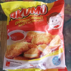 Akumo Chicken Nugget Naget Ayam Kombinasi 250g Makanan Instan Snack Murah Frozen Food