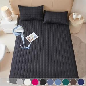 防水フィットシーツ&マットレスプロテクターセット 2/3ポイント – 柔らかいらかいらかく通気性のあるマットレスカバー,深いいいポケット(6"-18")払うういき,音を立てててない,汚いいれに抵抗,洗濯機対応,枕カバー払いき