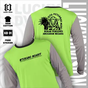 LUCKY DVSN Kaos Basahan Jersey Sawah Petani Peternak Baju Kerja Lapangan Proyek Berkebun Bertani Berternak DLL Lengan Panjang Bisa COD