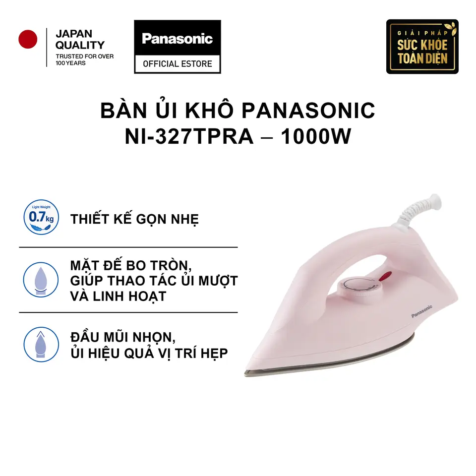 Bàn Ủi Khô Panasonic NI-327TPRA– 1000W – Hàng chính hãng