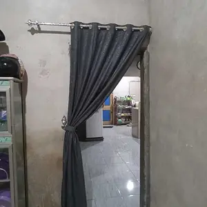 Paket 4 Pcs Gorden Polos Jendela dan Pintu Hordeng Jendela Tirai Kain Katun Free Tali Curtains Smokring Emboss Minimalis Embos Smokering promo rumah
