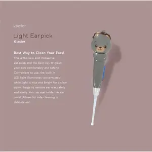 KEOLA -  Earpick LED / Pembersih Telinga Anak Karakter / Korek Kuping Anak