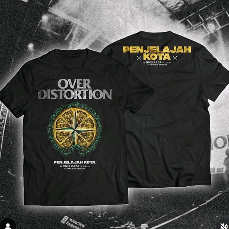 Baju Kaos Distro Sablon Katun Unisex OD Sablon Hitam - Combed, Oblong, Pria, Surfing Band Lembut Nyaman Unik Keren Tshirt Formal Wanita 1