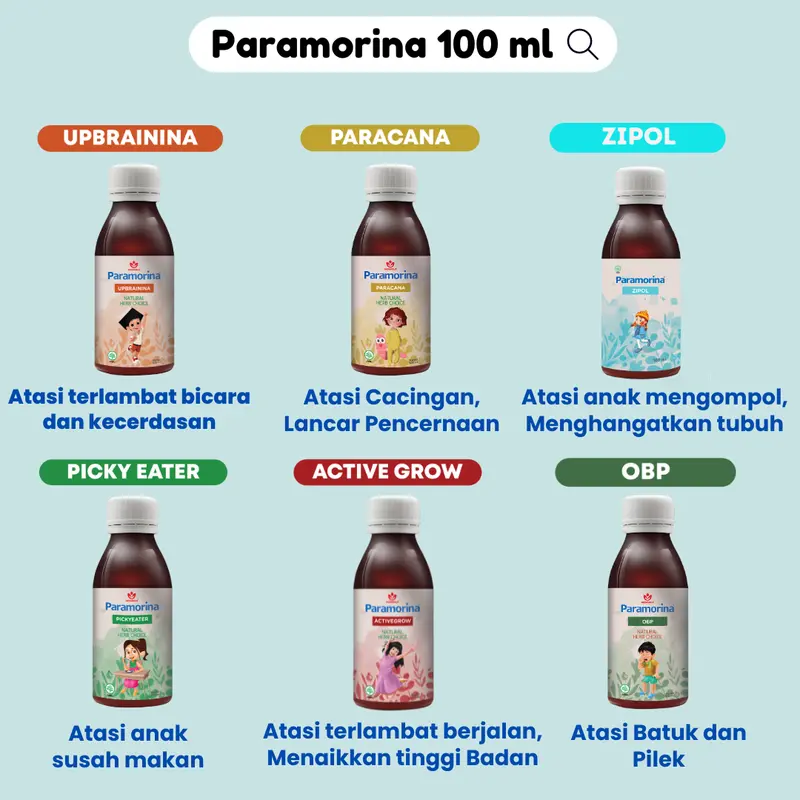 Paramorina Bantu Anak Lancar Bicara Berjalan dan Lahap Makan 100 ml || untuk 1 tahun ke atas 1