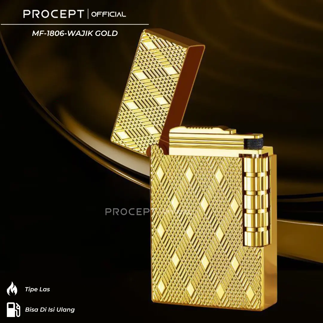 ProCept Electric Lighter Pemantik Elektrik Besi Motif Unik Premium Berkualitas MF-1806