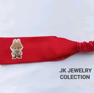 Headband Bando Karakter Kain Satin Silk Terbaru - Model Terbaru