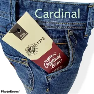 Celana Panjang Cardinal Jeans Pria-kardinal Jeans Panjang Terbaru Denim Nyaman celana  laki hanya untuk dicuci dengan tangan 【006】-biru tua