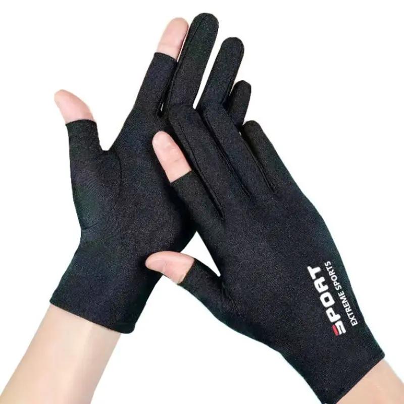 Găng Tay Chống Nắng Nam Bao Tay Vải Lụa Băng Chống Tia UV Thoáng Khí Làm Mát Lái Xe Máy Câu Cá Thể Thao Sẵn Kho Giao Toàn Quốc