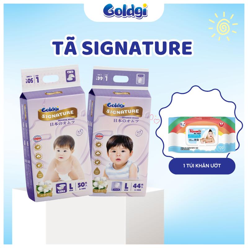 Tã Bỉm Goldgi Signature 2 Loại Tã Dán Và Tã Quần