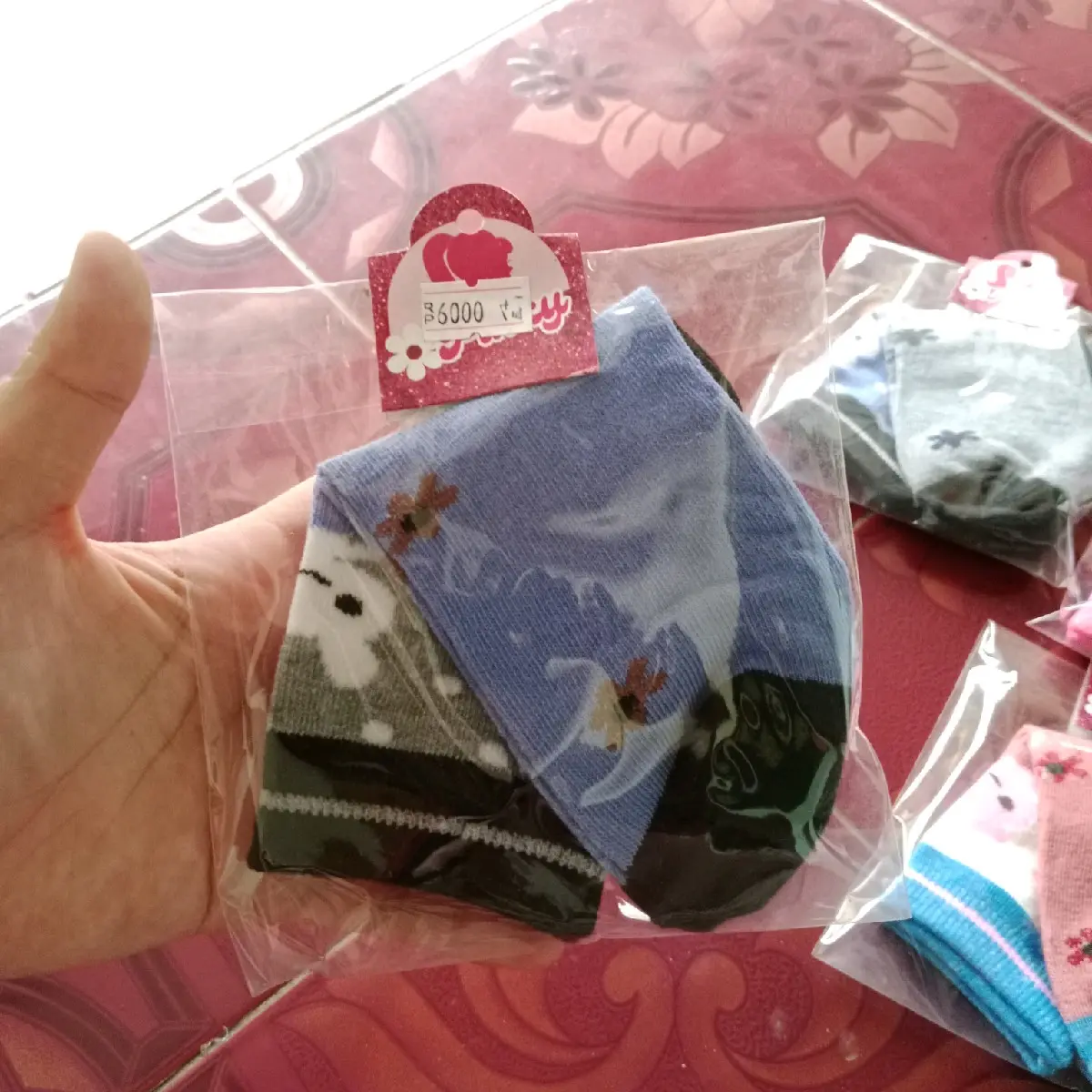 kaus kaki anak TK motif cewe cowo