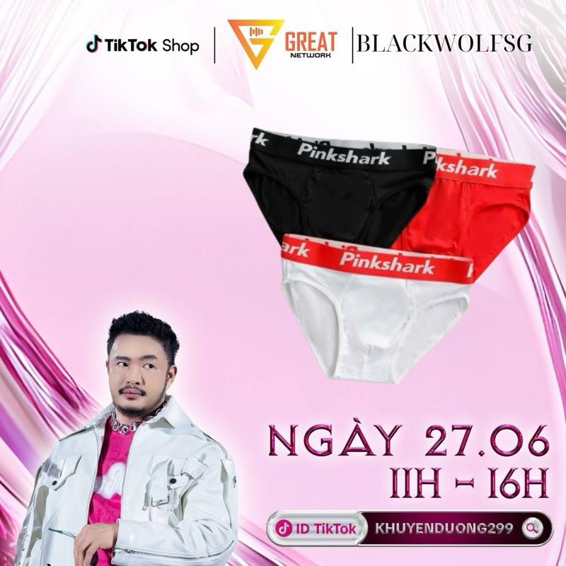 Hộp 3 Quần sịp chéo nam Pink Shark ( Thun Lạnh )co giãn 4 chiều Quần Boxer Sịp Boxer Quần Lót quần