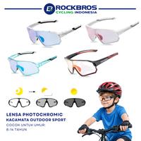 Gambar ROCKBROS Kacamata Sepeda Anak Photochromic Outdoor Sports Glasses UV Protection | SP314 RCI 14119007-9/14 - White Gradient dari Rockbros Cycling Indonesia Kota Administrasi Jakarta Utara 1 Tokopedia