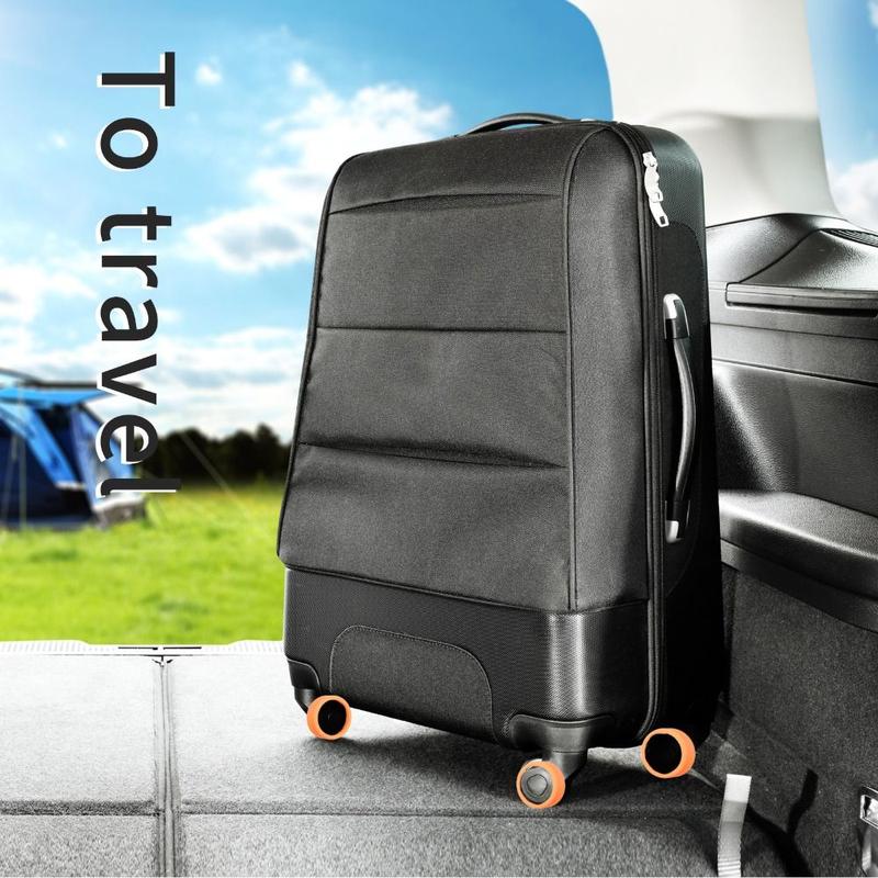 Product Introduction of 4/8PCS/Set Silicone Luggage Wheels Protector Portable with Silent Sound Reduce Wheel Wear Suitcase Wheels Protection Cover Noise Wheels Guard Cover Accessories Suitcase Parts Axles Trolley Box Casters Cover for Luggage Accessories 11
