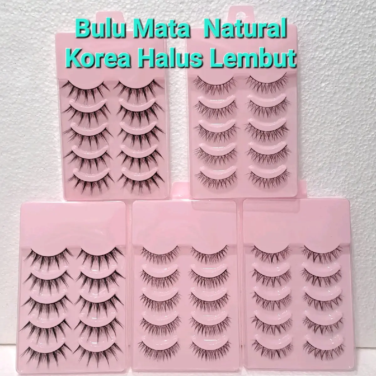 Set Bulu Mata Magnetik 3 Set Lengkap dengan Eyeliner Magnet dan Tweezer - Panjang 3,3 cm - Extension, Lem