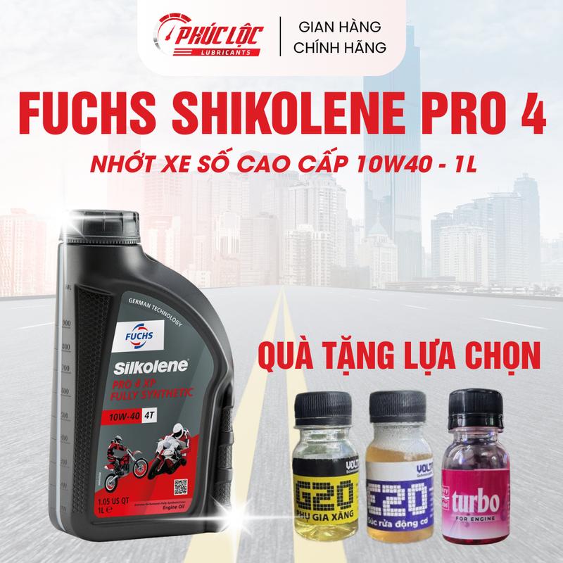  Dầu Nhớt Xe Moto Fuchs Silkolene Pro 4 10w40 XP 1L 