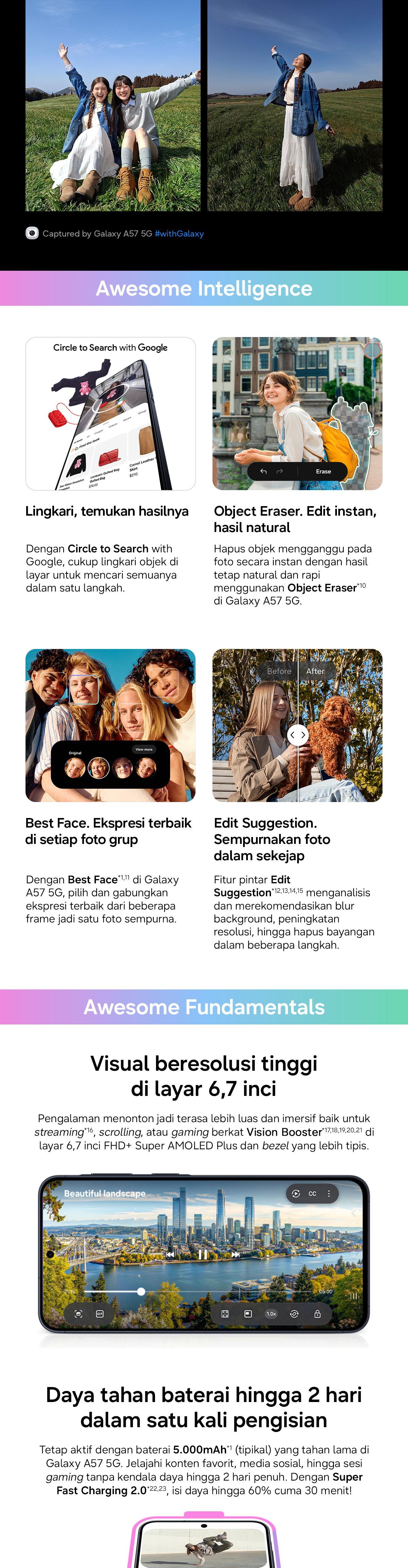 Samsung Galaxy A57 5G 12/256GB  | Hp AI | IP68 | 5000 mAh