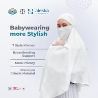 Gambar BAYIKU.ID ALESHA Babywearing Khimar Kerudung Hijab Menggendong Menyusui French Khimar Instan Muslim Syari - Jet Black, Standart dari bayiku.id Kota Malang 2 Tokopedia