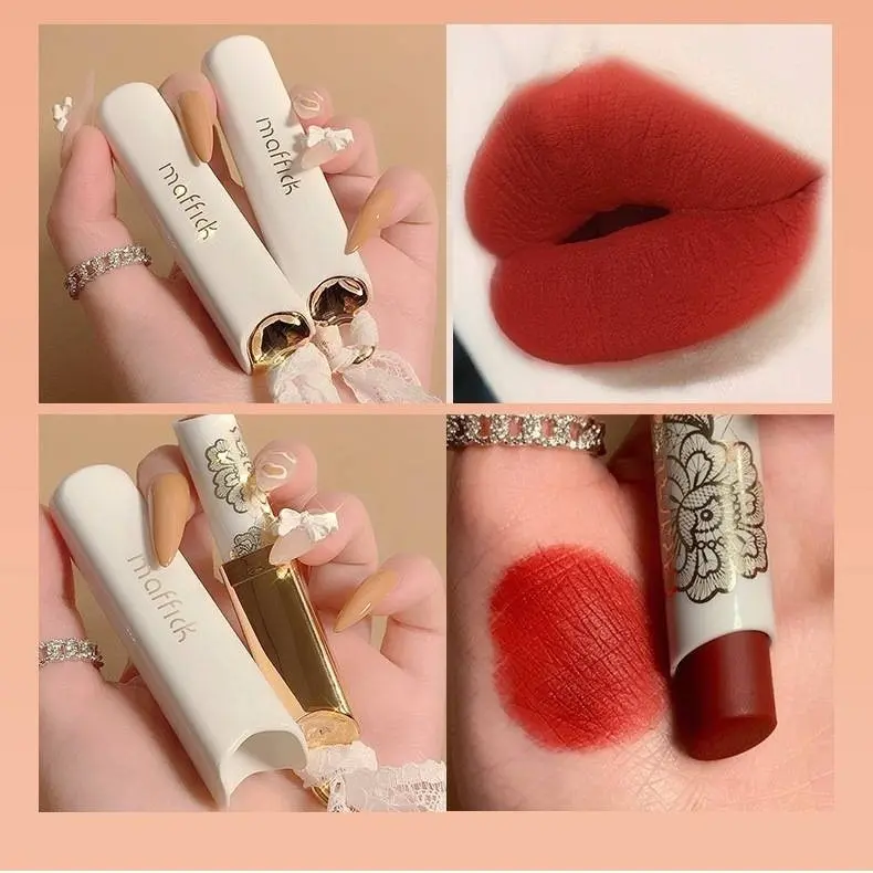pudding pot lipstick Lace Honey Whisper Mist Matte lipstick Mist Matte Lasting Non stick Cup Girl's Beauty Lipstick Gloss Lipgloss Makeup Cosmetic Glossy Lip Care