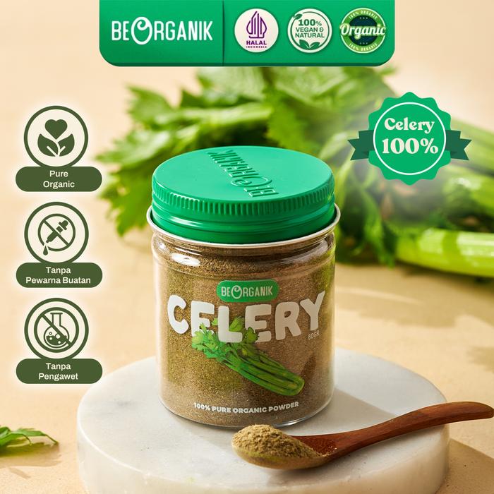 Gambar Beorganik Pure Celery Powder / Seledri Bubuk Import Organik 80gr dari Beorganik Store Kota Administrasi Jakarta Barat Tokopedia