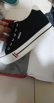 Product Review of fashion women shoes canvas platform sneakers white tennis shoes Vulcanize from P**a 1