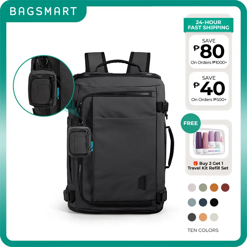 【Limited Offer】BAGSMART Shoulder bags Blast Quick Access 28L-38L Carry On Travel Backpack Ready Multifuction Backpackt Elite bag bag For school bag For Men/Women
