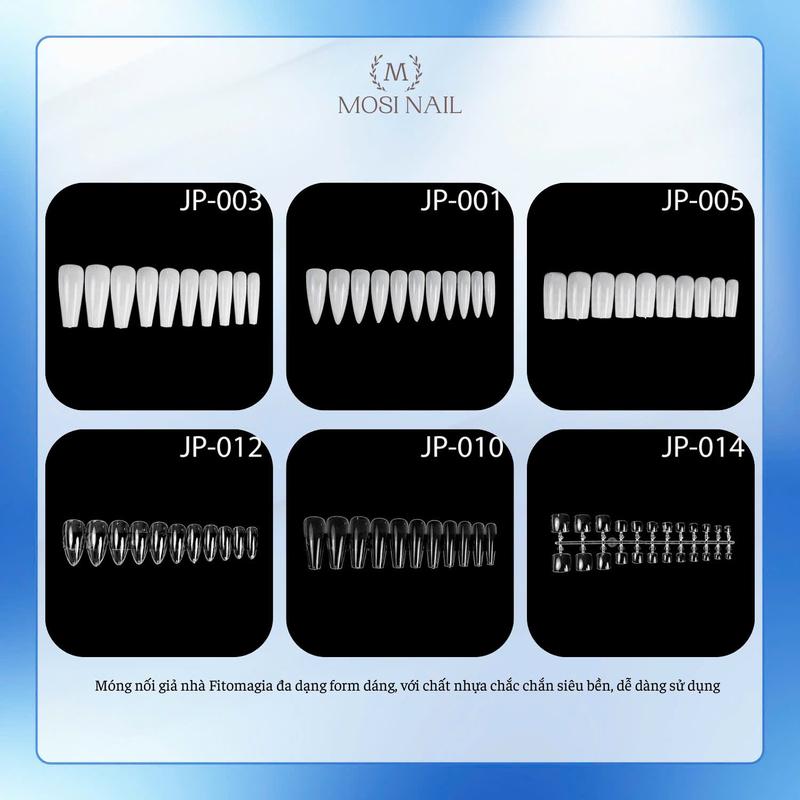  Túi 500 móng úp móng tip nối móng tay chân đa dạng mẫu mã chuyên dụng 