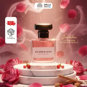 Parfum Scandalove 35ml Parfum Pria Wanita graay, bomsel, bubblegum, vanila, romantics
