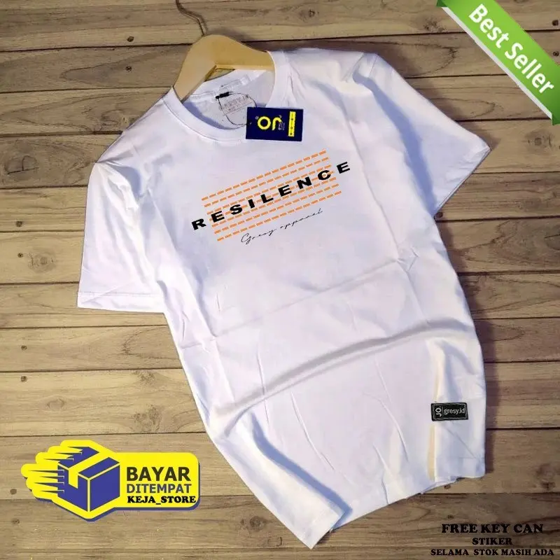 GRESY ID - Kaos distro Pria Katun combad 30s Baju Kaos Pria Dewasa Tangan Pendek Terbaru Atasan Cowok kekinian Keren Kain Combed Sablon Karet