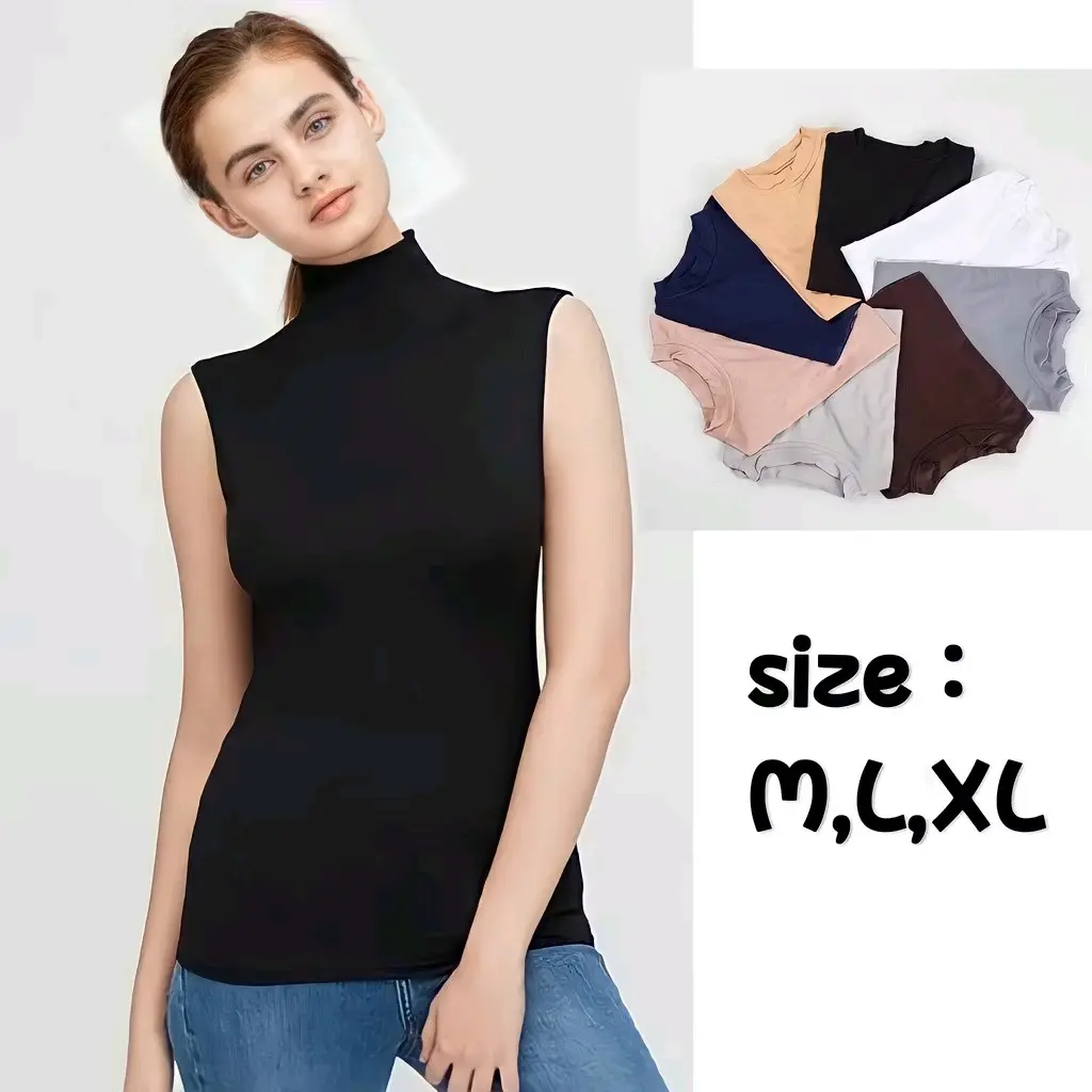 baju manset kaos daleman inner lekbong buntung tanpa lengan wanita bahan spandek premium murah Singlet Cewek Melar Nyaman Dewasa Dalaman