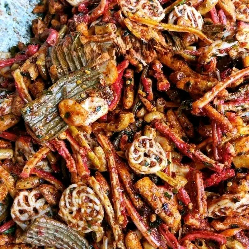 250gram - seblak campur/mix kering viral bumbu pedas daun jeruk Food Snacks Spices 4