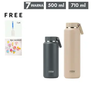 [ MICHA ] TYESO 500ml 710ml Original Tumbler Stainless Steel. Vacuum Insulated Bottle. Double Wall. Tahan Panas Dingin. SUS 304. BPA FREE. FOOD GRADE. HARGA HEMAT.