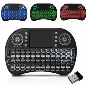 Mini Keyboard Mouse Wireless i8 Color Backlight Touch Pad Support Android Windows Set Top Box Komputer