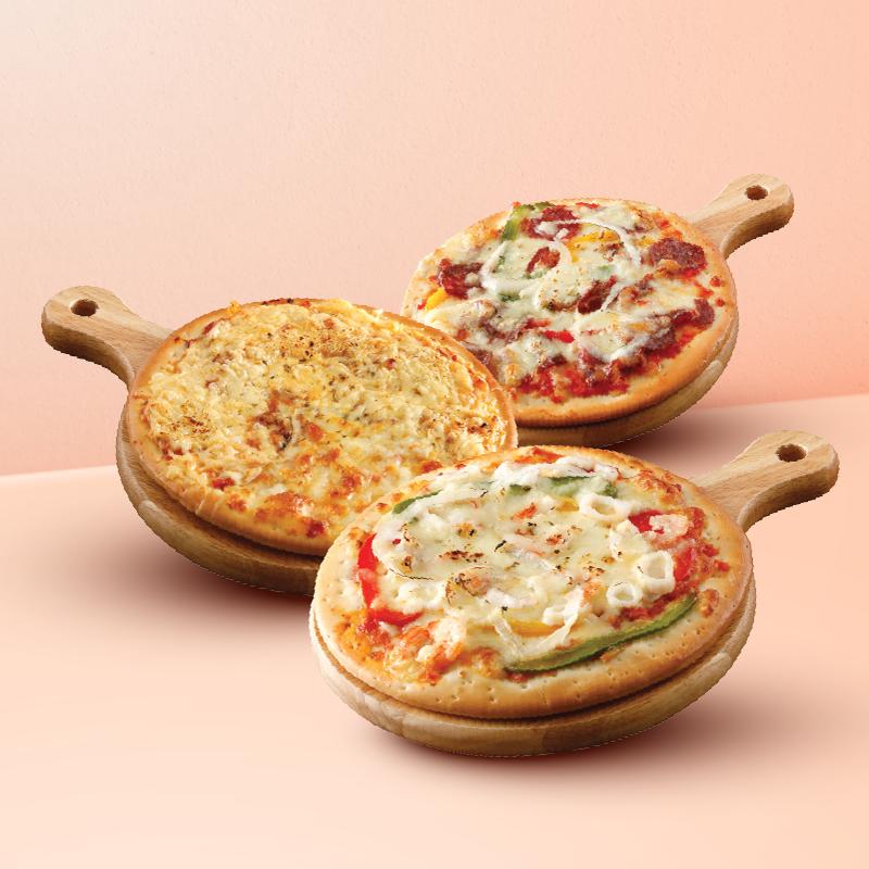 Combo Bánh Tươi Cấp Đông (3 loại pizza) SUGAR TOWN