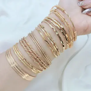 Gelang keroncong mix model isi 3pc anti karat perhiasan wanita Bracelets Aksesories fashion wanita-gudangperhiasam887