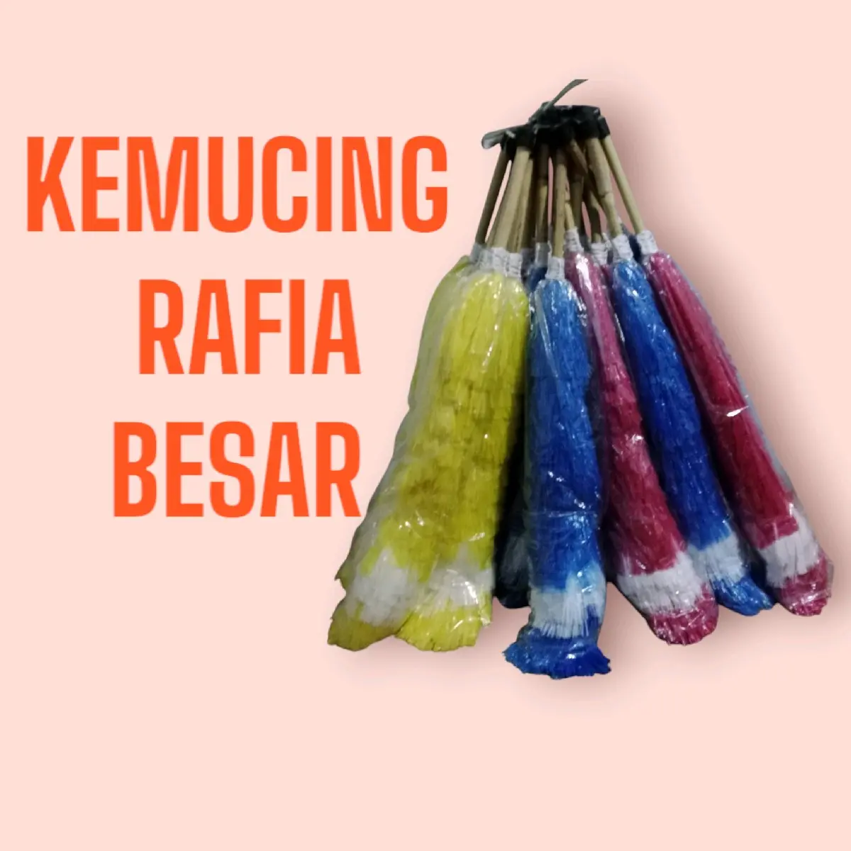 KEMUCING RAFIA BESAR.BAHAN HALUS DAN LEMBUT.