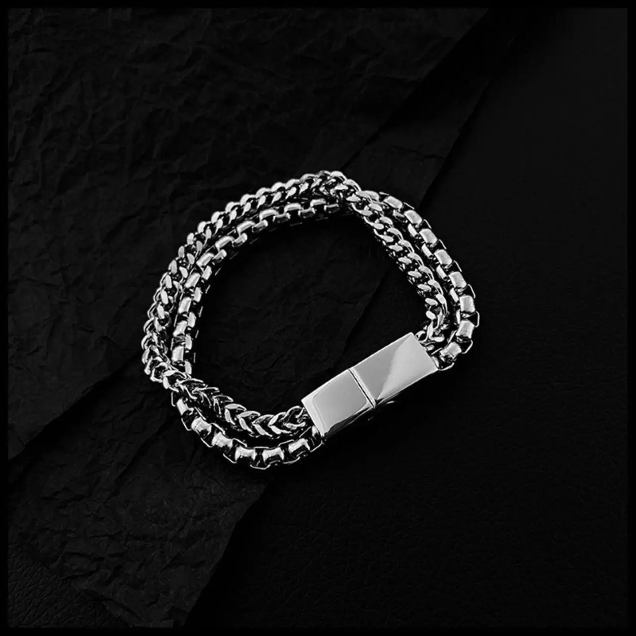 Hip Hop Titanium Steel Punk Bracelet Trendy Ins Bracelet Thorns Chain Daily Anniversary Birthday Gift