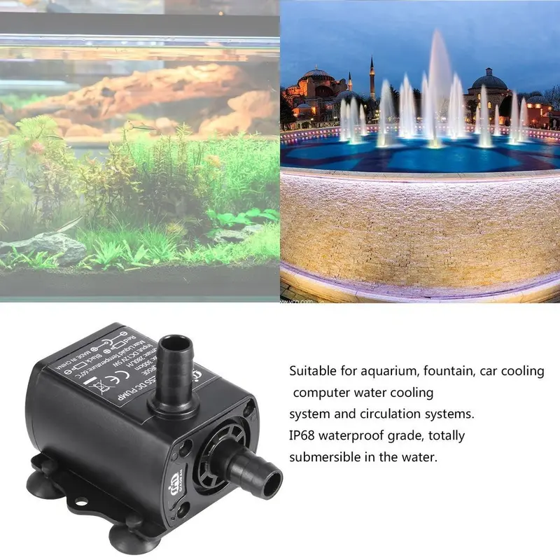 COD QIAORAN Pompa Air Mini USB Brushless Submersible Aquarium 5V - QR50A Terbaru 0