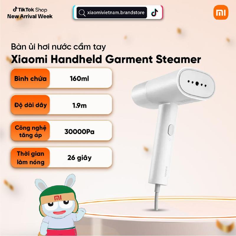 Bàn ủi hơi nước cầm tay Xiaomi Handheld Garment Steamer - Làm nóng nhanh - Dễ…