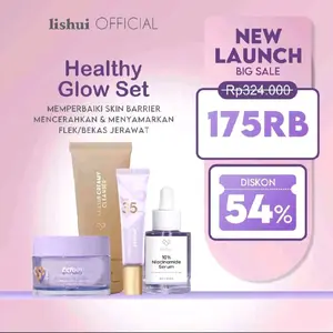 LISHUI HEALTHY GLOW SET - Paket Pencerah Memperbaiki Skin Barrier