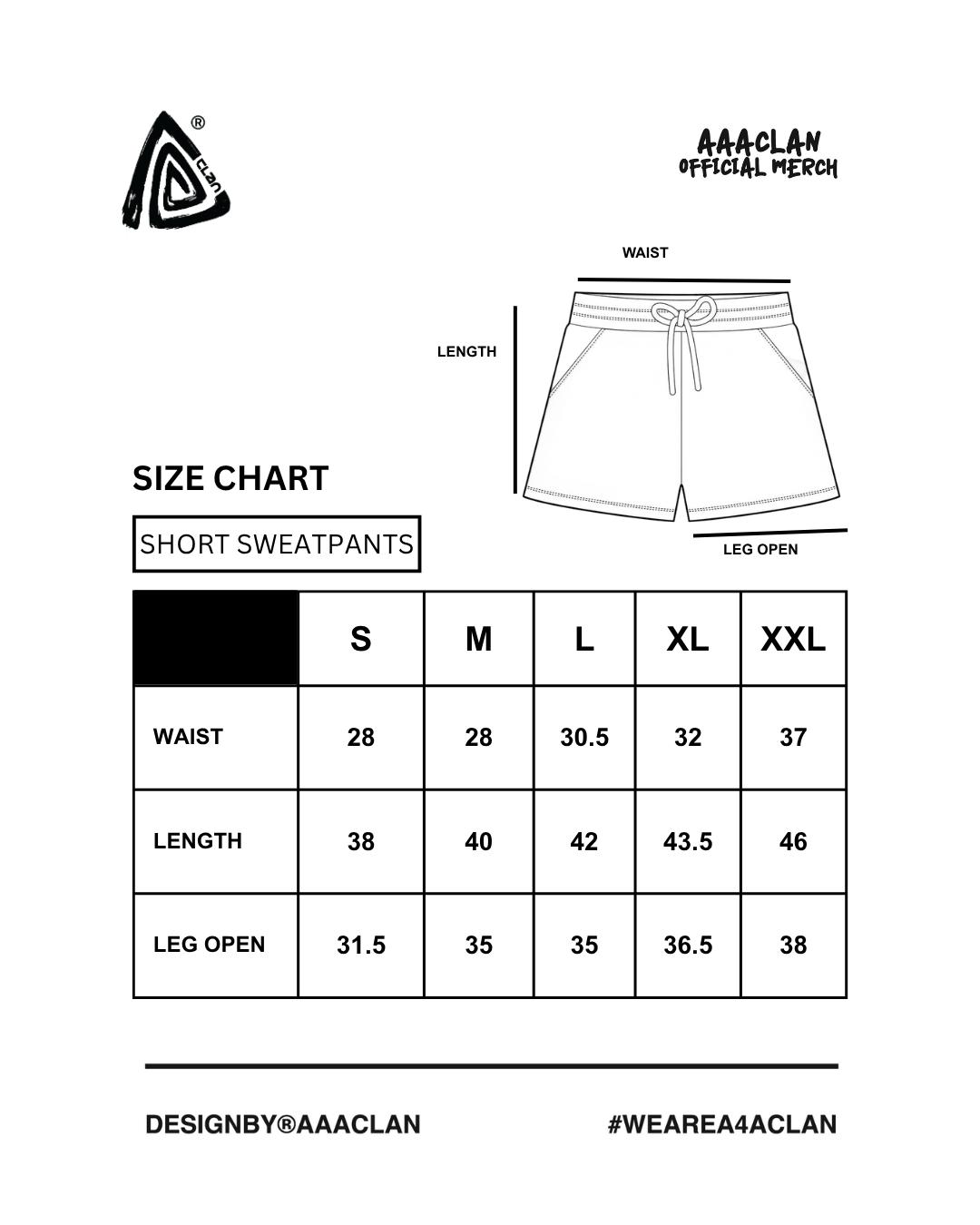 AAA Clan - Short Sweatpants Colors AAA Clan - Short Sweatpants Colors