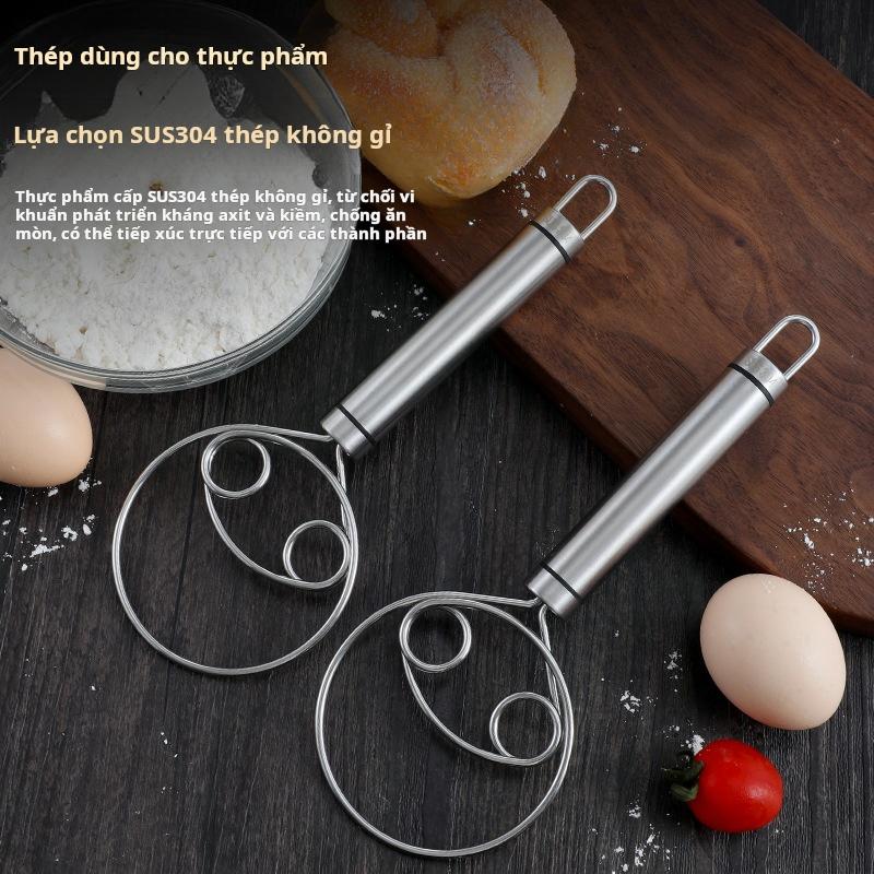Máy trộn bột thủ công và máy đánh trứng bằng thép không gỉ, máy xay bột cầm tay, [Thanh Toán Khi Nhận Hàng] 1