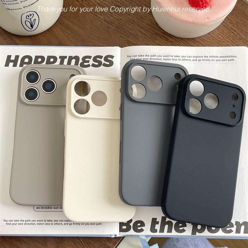 Ốp lưng điện thoại màu đơn Macaron bằng TPU mềm, Chống Sốc, Bảo Vệ Camera cho…