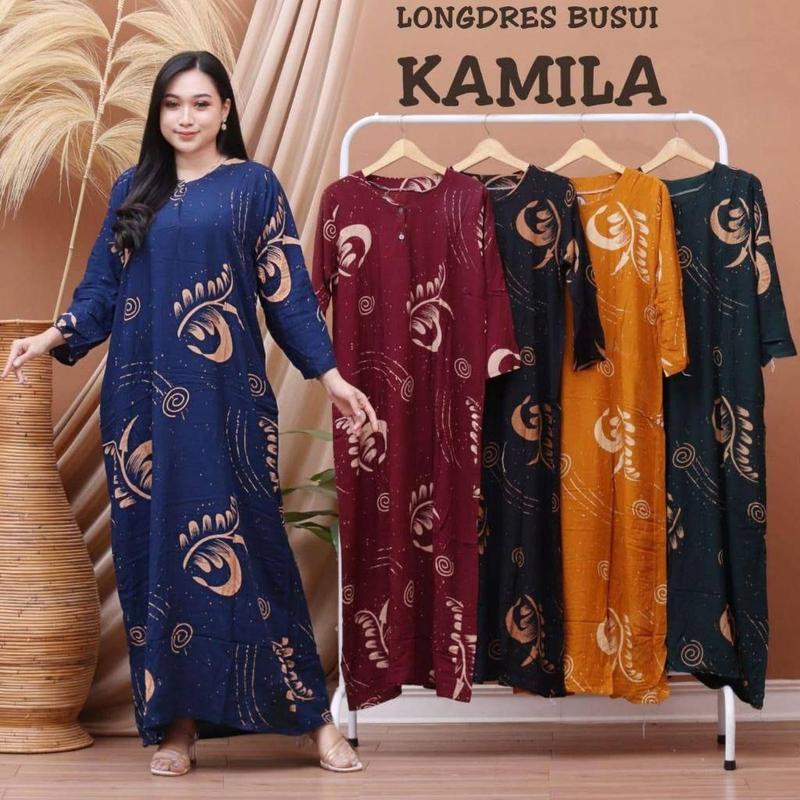 Product Introduction of PROMO 100rb dapat 3pcs daster lengan panjang berbagai motif bahan rayon kancing depan busui friendly 5