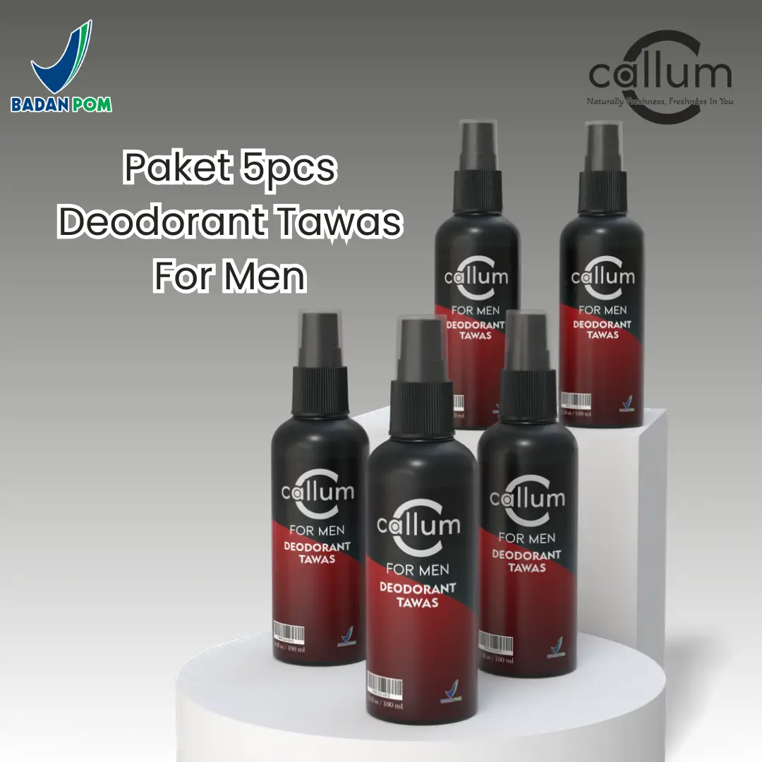 PAKET 5pcs Callum Deodorant Tawas Aroma FORMEN deodorant semprot