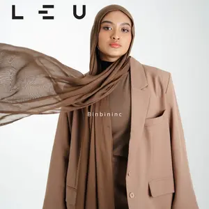 Nema Scarves original product by Leu [Ready Stock] Nema Scarf Viscose Jilbab Basic Pashmina voal viscose teracotta