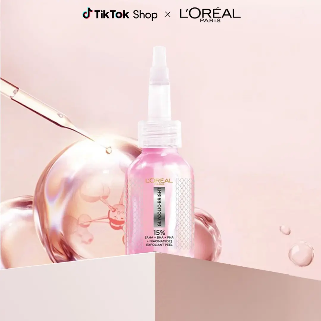 DƯỠNG CHẤT PEEL SÁNG DA GLYCOLIC-BRIGHT ANTI-DARK SPOT EXFOLIANT PEEL L’ORÉAL PARIS 25ML brandlive